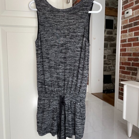 Aritzia Wilfred Free Izabel Romper Sz SX BLack- Gray Knit Casual - Picture 2 of 7
